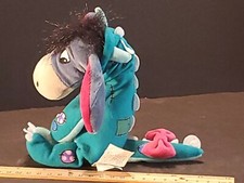 Walt Disney Store Plush Beanie - 9" Dinosaur Eeyore Winnie the Pooh Works EUC