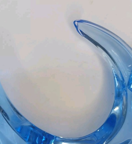 Art Deco Double Blue Glass Candle Holder Rattenberg Anna Hütte Germany - Picture 8 of 11