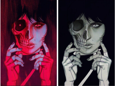 GRIM #6 (JENNY FRISON EXCLUSIVE COLOR/B&W VIRGIN VARIANT SET) ~ BOOM! Studios