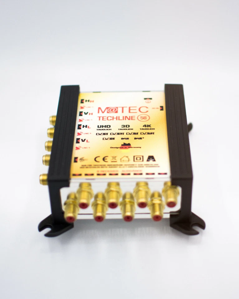 Multischalter Multiswitch 5 / 8 Digital UHD M@TEC Gold Full HD 4K 3D DAB+ - Bild 3 von 4