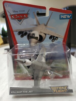 DISNEY PIXAR CARS TAKE FLIGHT STU BOP THE JET ***BRAND NEW & RARE
