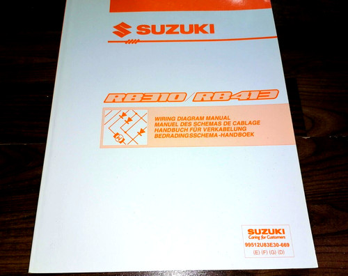 SUZUKI wagonR+ RB310 / RB413 ELEKTRISCHE SCHALTPLÄNE WERKSTATTHANDBUCH