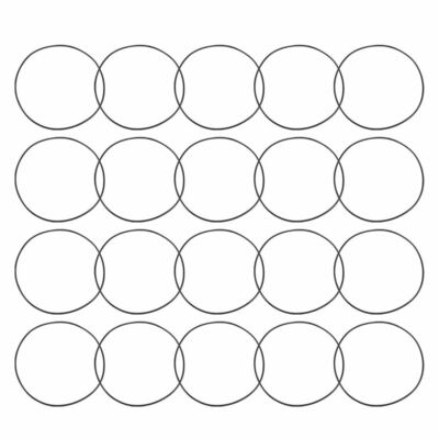 20pcs Black 78mm Outer Dia 1.5mm Thickness Sealing Ring O-shape Rubber Grommet #