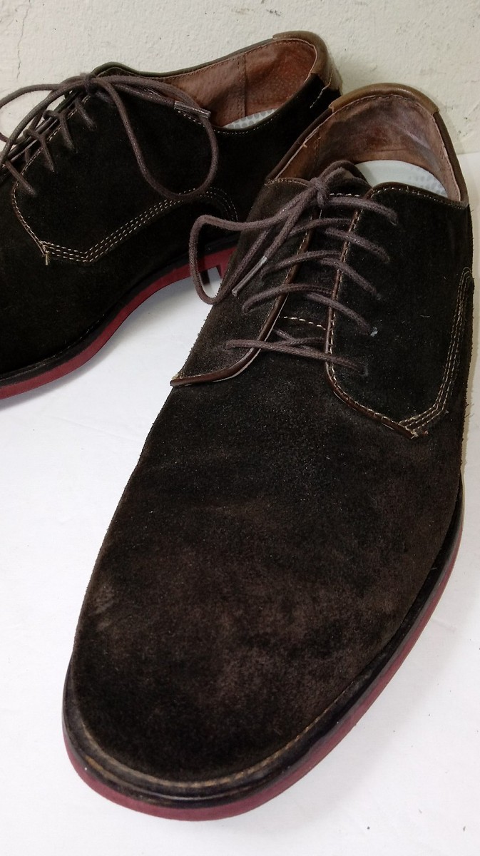 Johnston & Murphy Shoes Men size 11 M Sheepskin Brown Suede  display picture 3