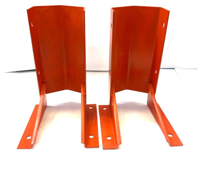 UNBRANDED ORANGE PALLET RACK UPRIGHT FLOOR MOUNT ANGLE CORNER GAURDS ...