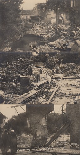 1920 unused lot of 10 x Louth disaster postcards by W Benton - Picture 3 of 3