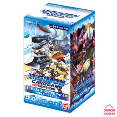 digimon card game release special booster box version 1.0 Korean Version BTK-1.0 Set combines the cards from the Japanese releases of Booster Vol Bandai - Digimon Card Game:
