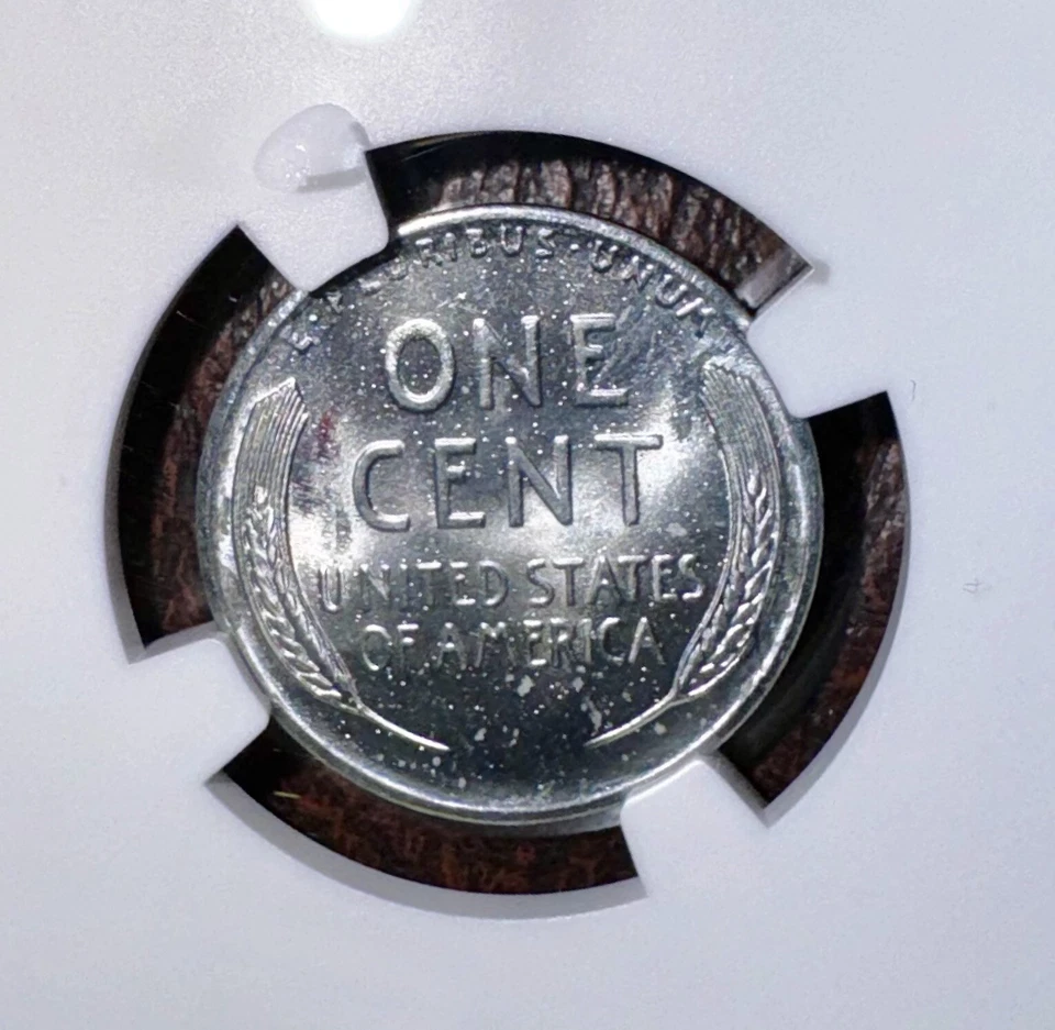 1943 Lincoln Wheat Steel Penny Cent - NGC MS65 - Image 3 of 4