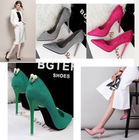 Women Shoes Sweet High Heels Heel Pearl Show Thin Shallow Mouth Pointed Shoes Women Shoes Sweet High Heels Heel Pearl Show Thin Shallow Mouth Pointed Shoes