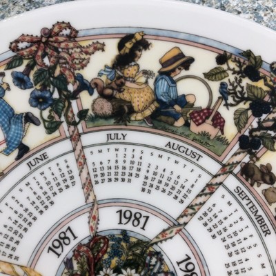 1981 Calendar Plate Deborah Bell Jarratt Victorian 11" Fine English  Porcelain | eBay