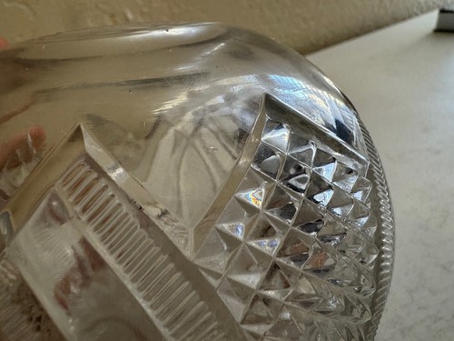 Antique Hickman / McKee EAPG Jubliee Pattern Glass Rose Bowl - Picture 9 of 10