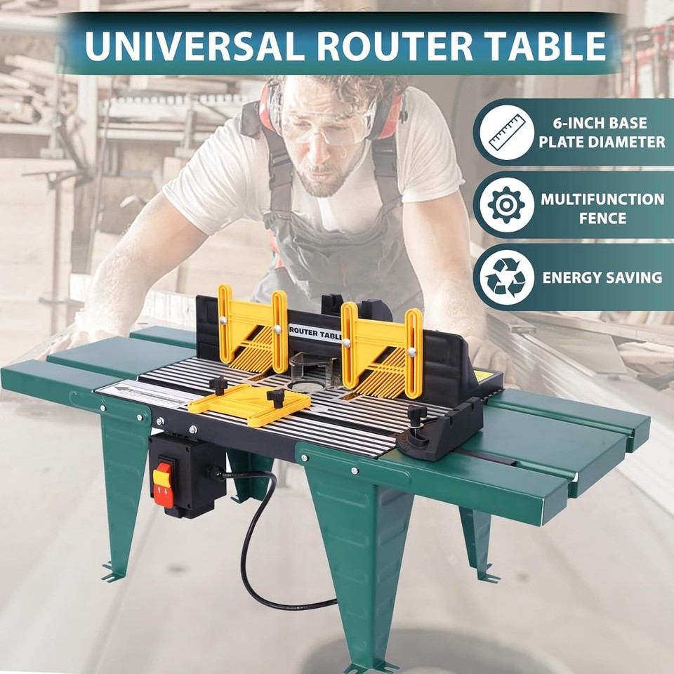 Electric Router Table Universal Benchtop Router Tables Top with Steel ...