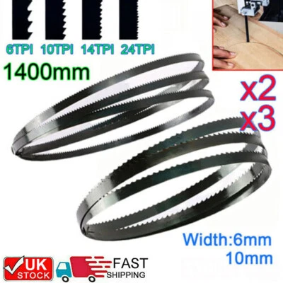 UK 1400mm Band Saw Blades Fit OZITO BSW-2581 BSW-2580 Bandsaw 4/6/10TPI Cut Wood