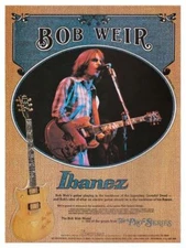 Bob Weir LARGE POSTER Ibanez Guitars Promo Ad - GRATEFUL DEAD Artist Pro Series