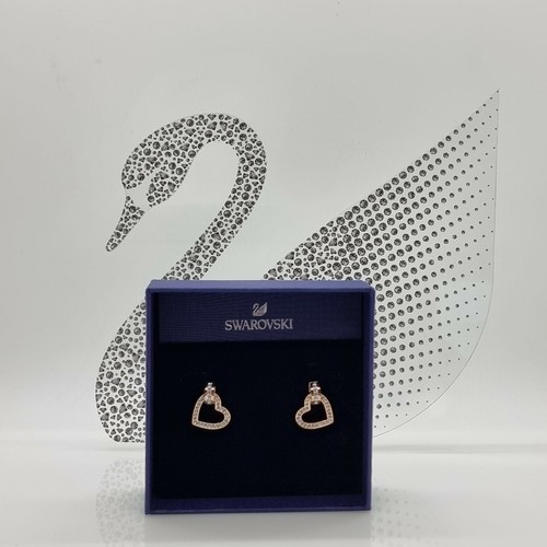 Swarovski Herz Ohrstecker Lovely Ohrringe Liebe Love Rosévergoldet 5466720 - Bild 3 von 10