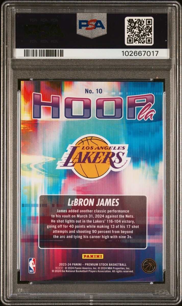 2023-24 Panini Nba Hoops Premium Stock - Hoopla LeBron James 2023-24 Panini Nba Hoops Premium Stock - Hoopla LeBron James