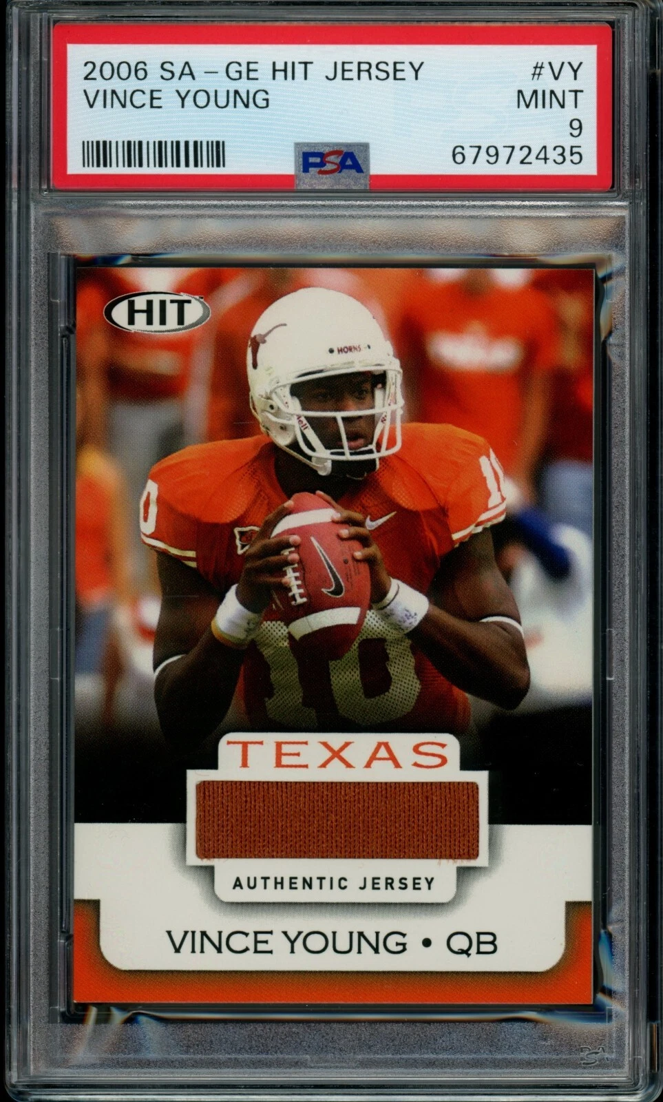 Vince Young SA-GE Hit Jersey #VY Base