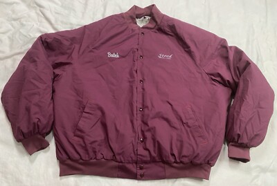 Vintage West Ark Bomber Jacket BUTCH 2XL Mens Snap Front USA Made 90s Quilted RD