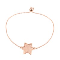 Star Adjustable Bracelet 14k Rose Gold Over Sterling Silver Magic Ball Adjust Star Adjustable Bracelet 14k Rose Gold Over Sterling Silver Magic Ball Adjust