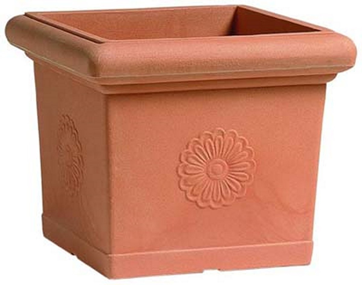 Vaso Rotondo In Resina Bianco Ø60cm - Doppio Bordo, Resistente Alle Intemperie, Per Esterni - Foto 4