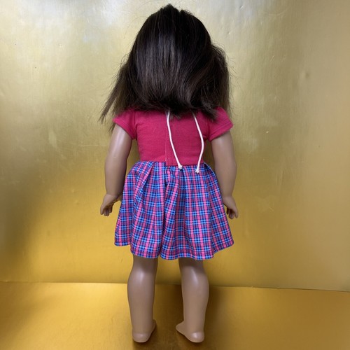 American Girl Doll with Short Brown Hair, Blue Eyes wearing Pink Outfit 18" - Picture 13 of 24