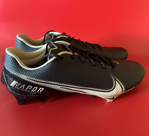 Nike Men’s 16 Vapor Edge Speed 360 Black/Gold/White Football Cleats CV6349-004