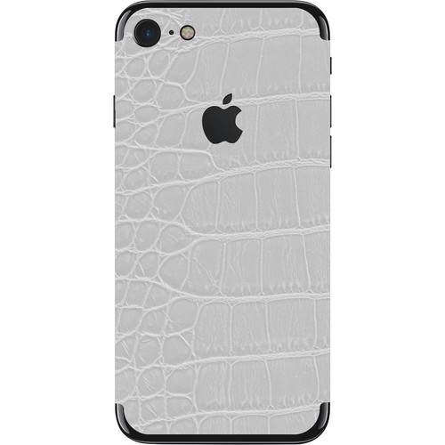1 x Lederoptik-Folienset für Apple iPhone 7 / 8 / SE 2020 weiß Schutzfolien - Zdjęcie 3 z 5
