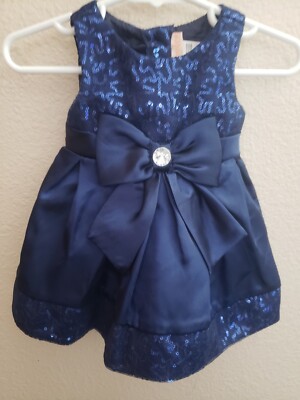 Clementine Brand Navy Blue Infant Dress Size 3/6 Months w/ Sparkly Bodice & Trim | eBay Clementine Brand Navy Blue Infant Dress Size 3/6 Months w/ Sparkly Bodice & Trim | eBay