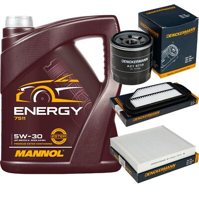 DENCKERMANN Inspektionspaket MANNOL Energy 5W-30 5L für Chevrolet Spark 1.0 1.2