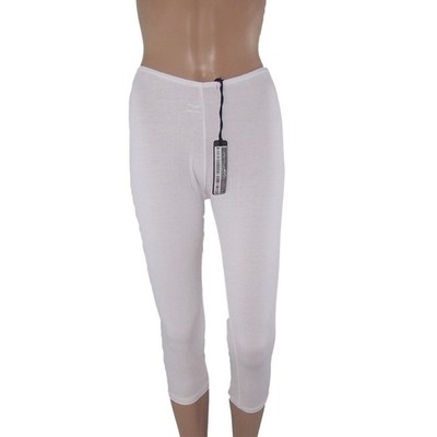 Mixeri Hose Leggins Damen weiß Größe M Capri Wade Made Italy