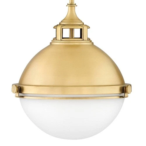 Hinkley Fletcher 13 1/2" Wide Satin Brass Pendant Light - Picture 5 of 10