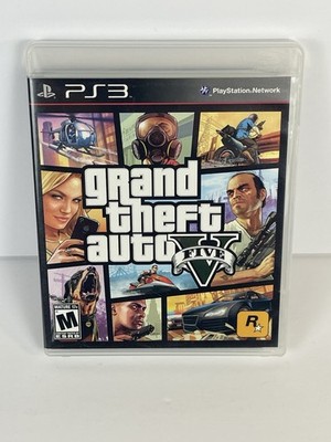 Grand Theft Auto V 5 Sony PS3 Black Label w/ Map & Atomic Blimp Insert Complete