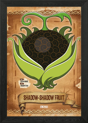 SCHATTEN-SCHATTEN Obst gerahmtes Wandbild Poster Leinwanddruck Bild