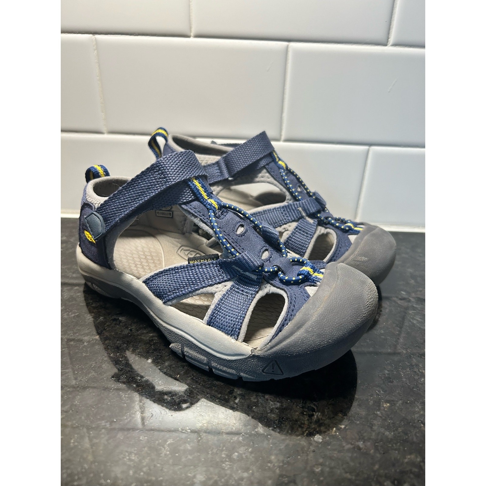 Sandali Keen sportivi impermeabili per bambini scarpe escursionismo outdoor blu grigio taglia 13