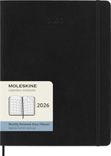 Moleskine 2026 Planner January Start 12-Month Man-Sleeve Diary XL Size 19cm 661