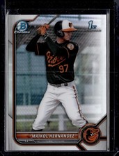2022 Bowman Chrome #BCP-155 Maikol Hernandez 1st Refractor /499