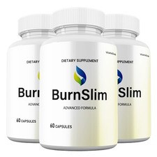 BurnSlim Capsules, Max Strength, Burn Slim Natural Supplement 3 pack 