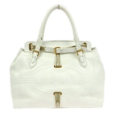 BUYIT12 Fendi White Villa Selleria Borghese Handbag 2305/8BN56YGB/083 NQ03698