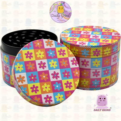 50 mm niedliches Karobrett Blume lustig Metall Tabak Magnetschleifer lustiges Geschenk