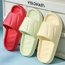 women summer slippers men indoor slippers thick sole bathroom anti-slip eva sand