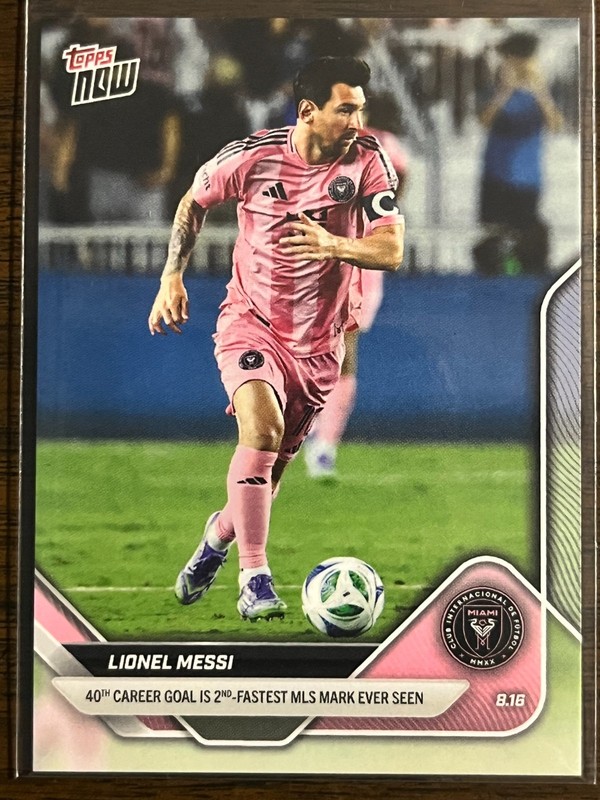 2025 Topps Now MLS #76 Lionel Messi Inter Miami CF