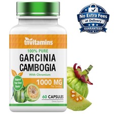 Garcinia Cambogia Extract 1000mg with Chromium 400mcg | 60 Capsules, 30 Servings
