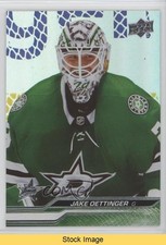 2023-24 Upper Deck Series 1 Silver Foil Jake Oettinger #60 READ 17mb