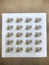 US Stamps 2018 Love Flourishes 5 Sheets of 20 / A total of 100
