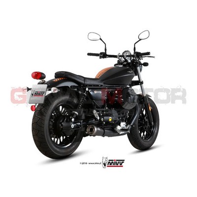 Mivv Exhaust Mufflers Ghibli Black Steel Moto Guzzi V9 Bobber Roamer 2016 2022
