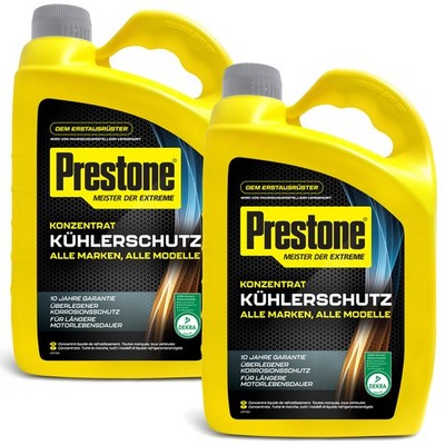 Prestone Kühlerschutz Konzentrat Kühlerfrostschutz 2x 4L -64°C alle PKW Marken
