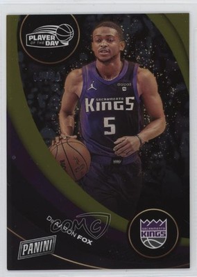 2024-25 Panini Player of the Day Gold /10 De'Aaron Fox #33 05v0