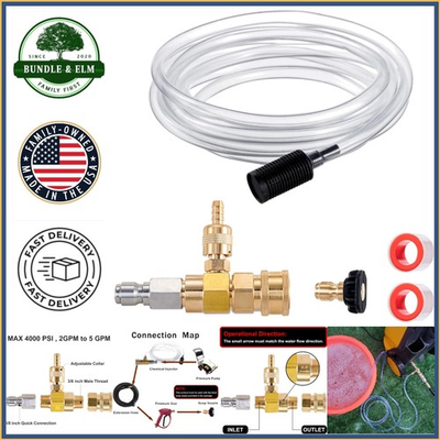 #ad Brass Chemical Injector with Quick Connect for Pressure Washer Applications $37.89