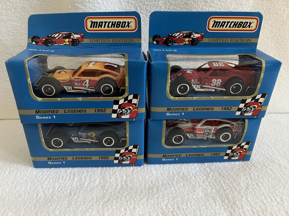 92 Matchbox Modified Legends Series 1 Cars M Troyer, Stevens, J