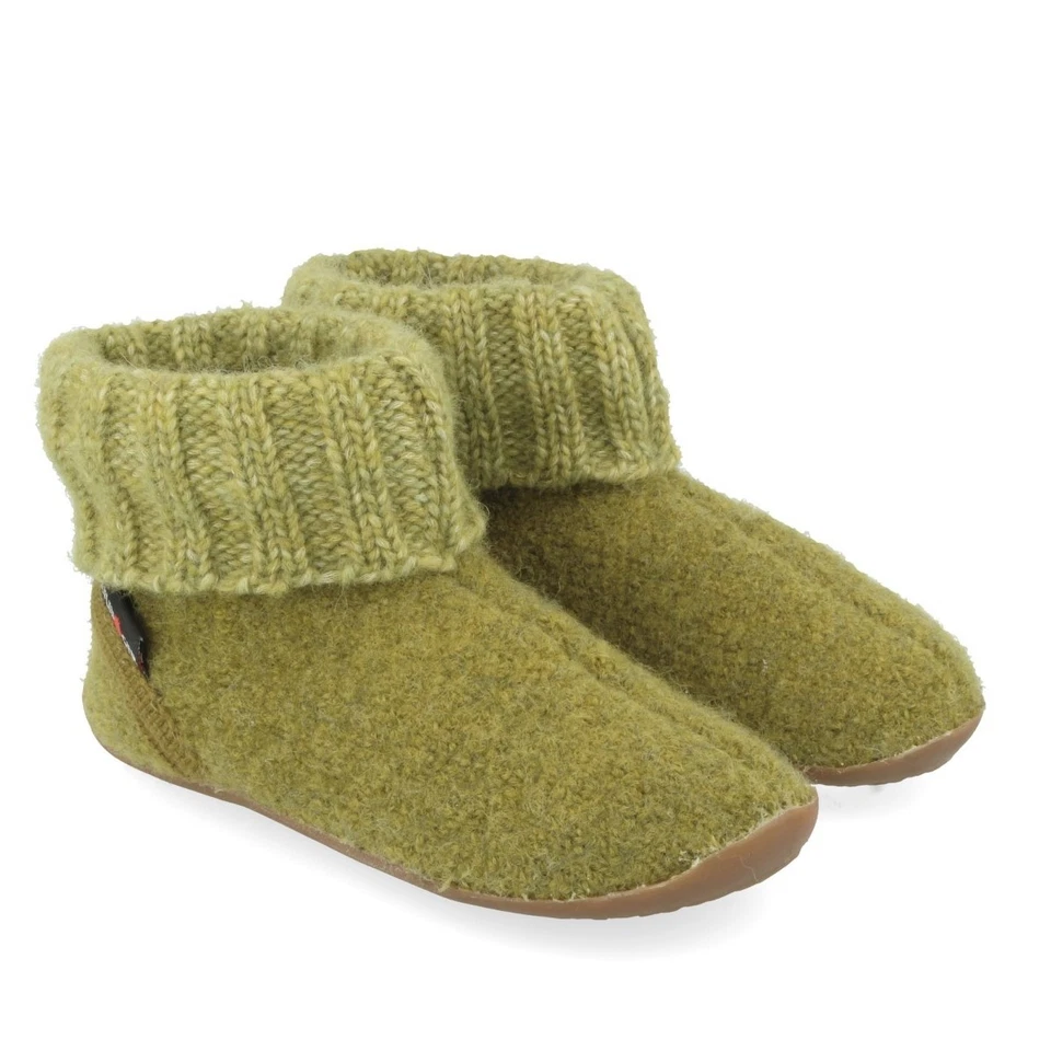 Haflinger Hausschuh Hüttenschuh Everest Karlo Unisex Schurwolle Gummisohle